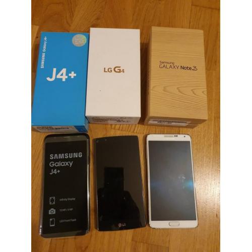 Samsung J4 / note 3 / LG G4