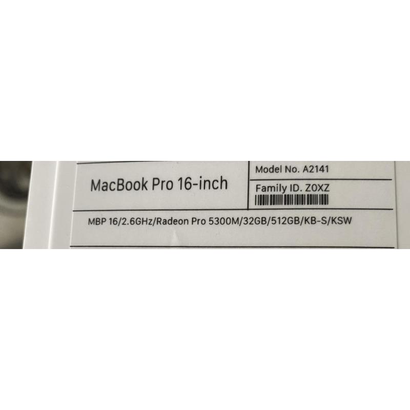 MacBook Pro 16" 32GB Touch Bar Värsting