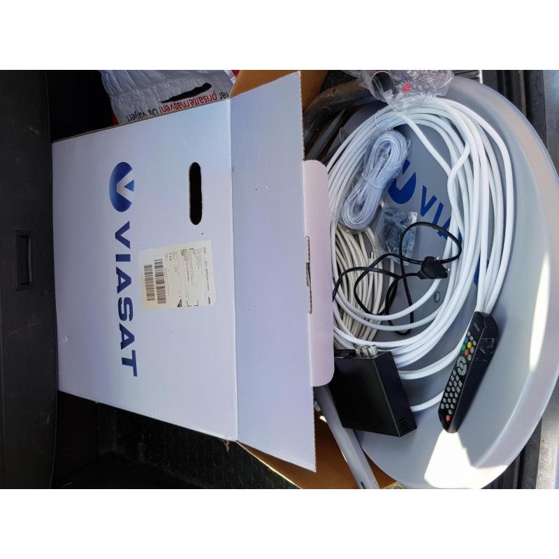 Viasat Parabol   kabel   Denver box